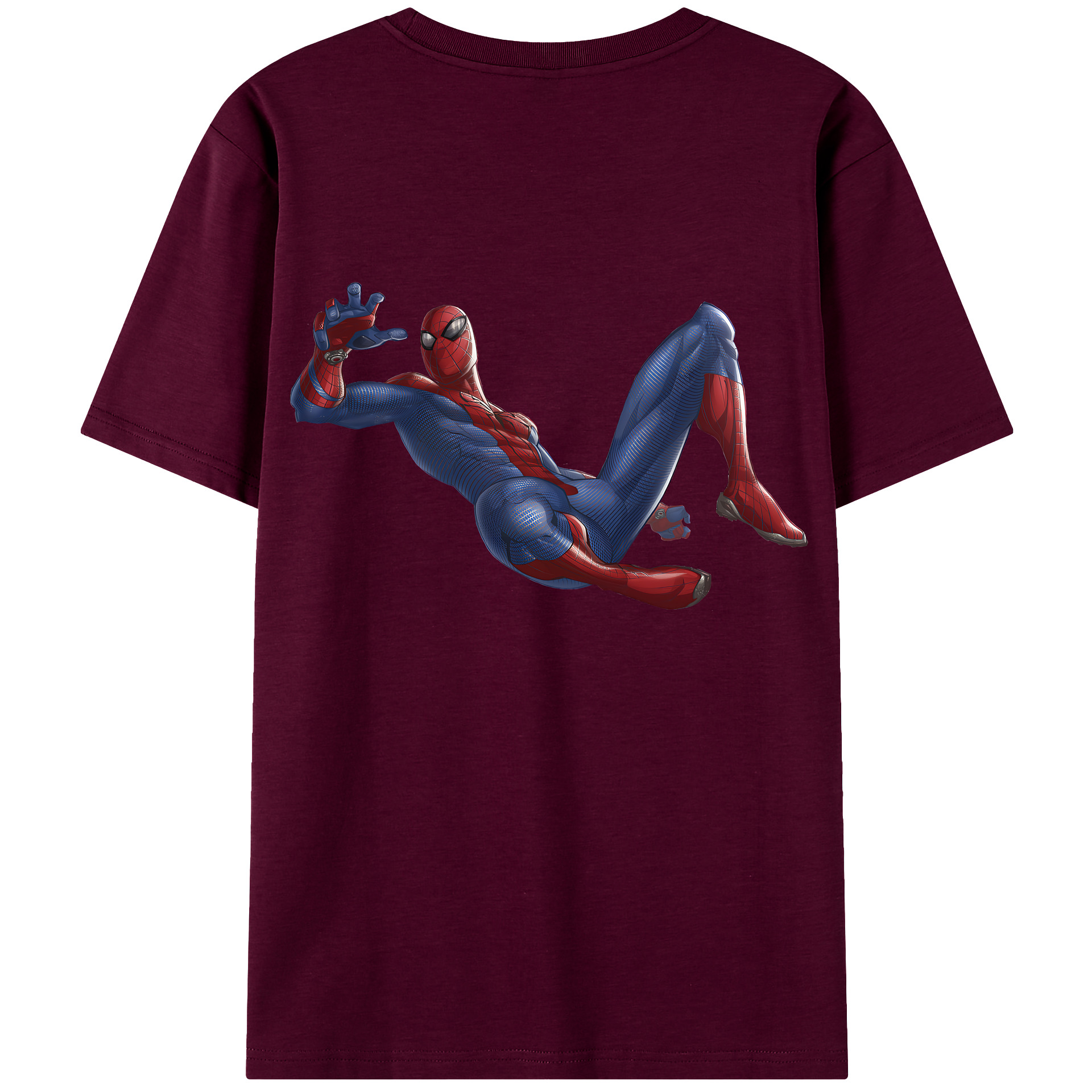 （画像用） Spider Man スパイダーマン レディース半袖Tシャツ(バックプリント)